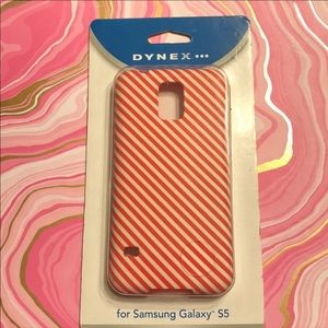 NWT Red and White Striped Samsung Galaxy S5 Case